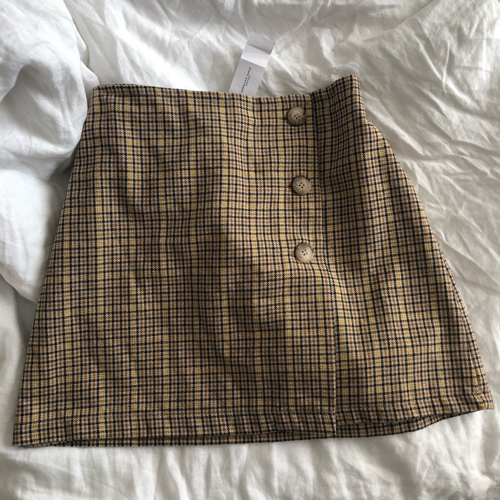 American eagle plaid mini skirt